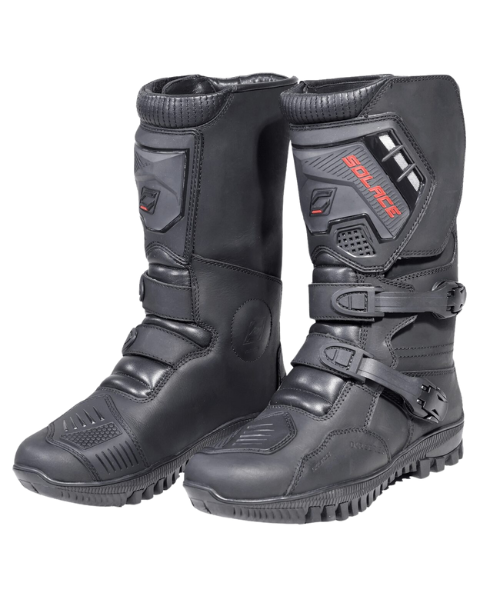 Solace Adventure X Pro Motorcycle Riding Boots - Black