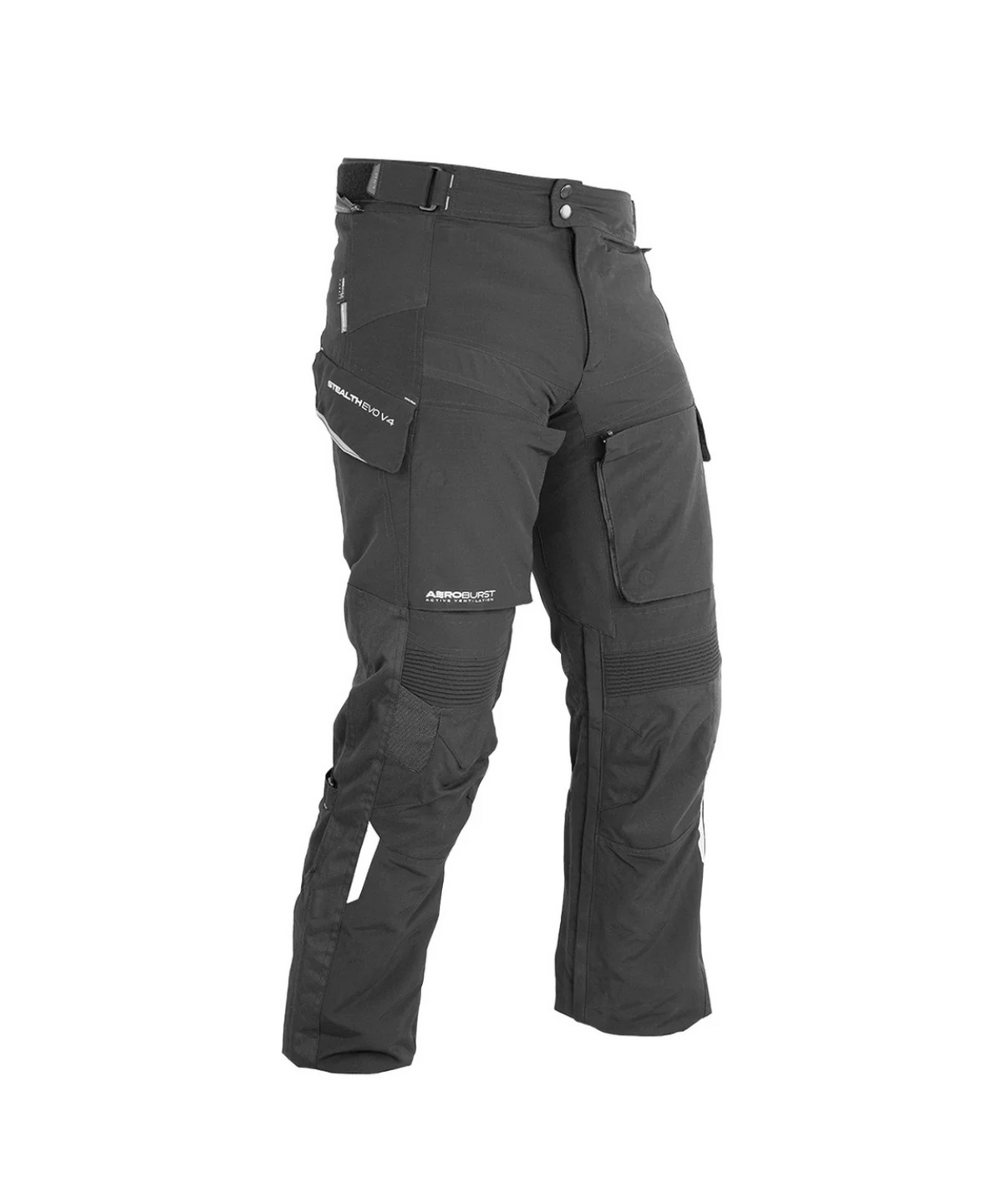 Rynox Stealth Evo 4 Riding Pants - Charcoal Black - Rynox