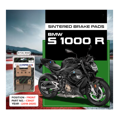 Crank1 Fully Sintered H2 Series Brake Pads for BMW S 1000 R (2018-2020)