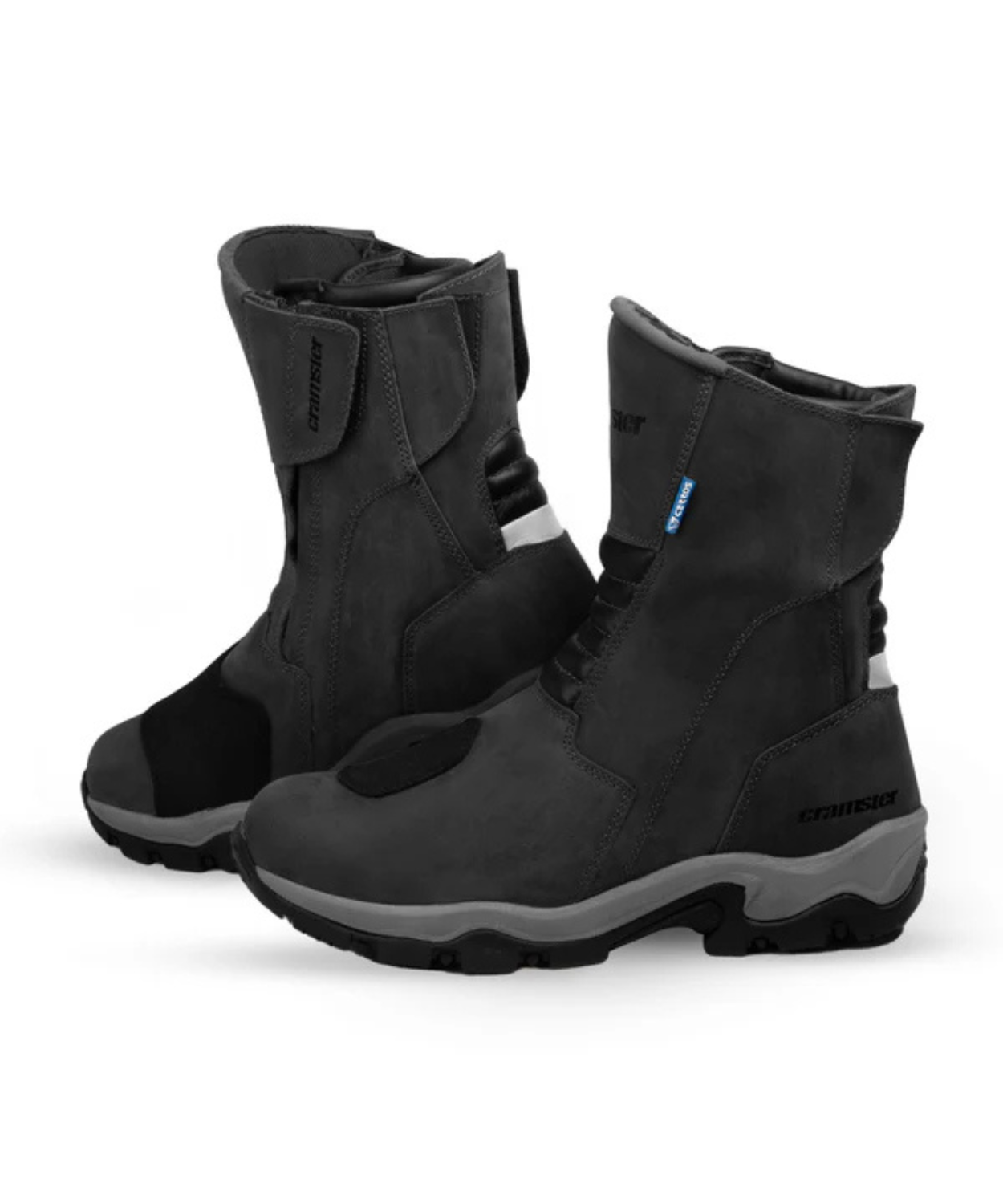Cramster Flux Motorcycle Touring Boots - Black
