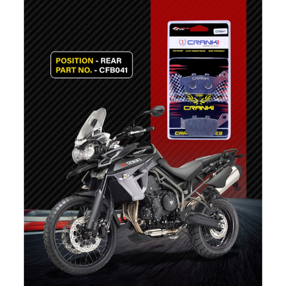 Crank1 Carbon Brake Pads for Triumph Tiger 800 XC and XCX (2015-2017)