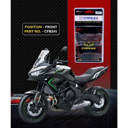 Crank1 Carbon Brake Pads for Kawasaki Versys 650