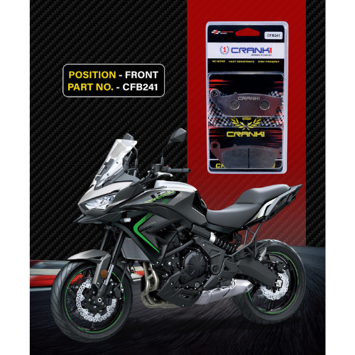 Crank1 Carbon Brake Pads for Kawasaki Versys 650