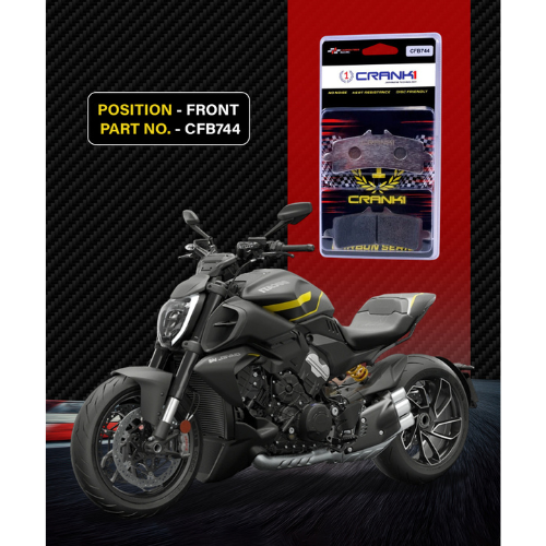 Crank1 Carbon Brake Pads for Ducati Diavel (2011-2018)
