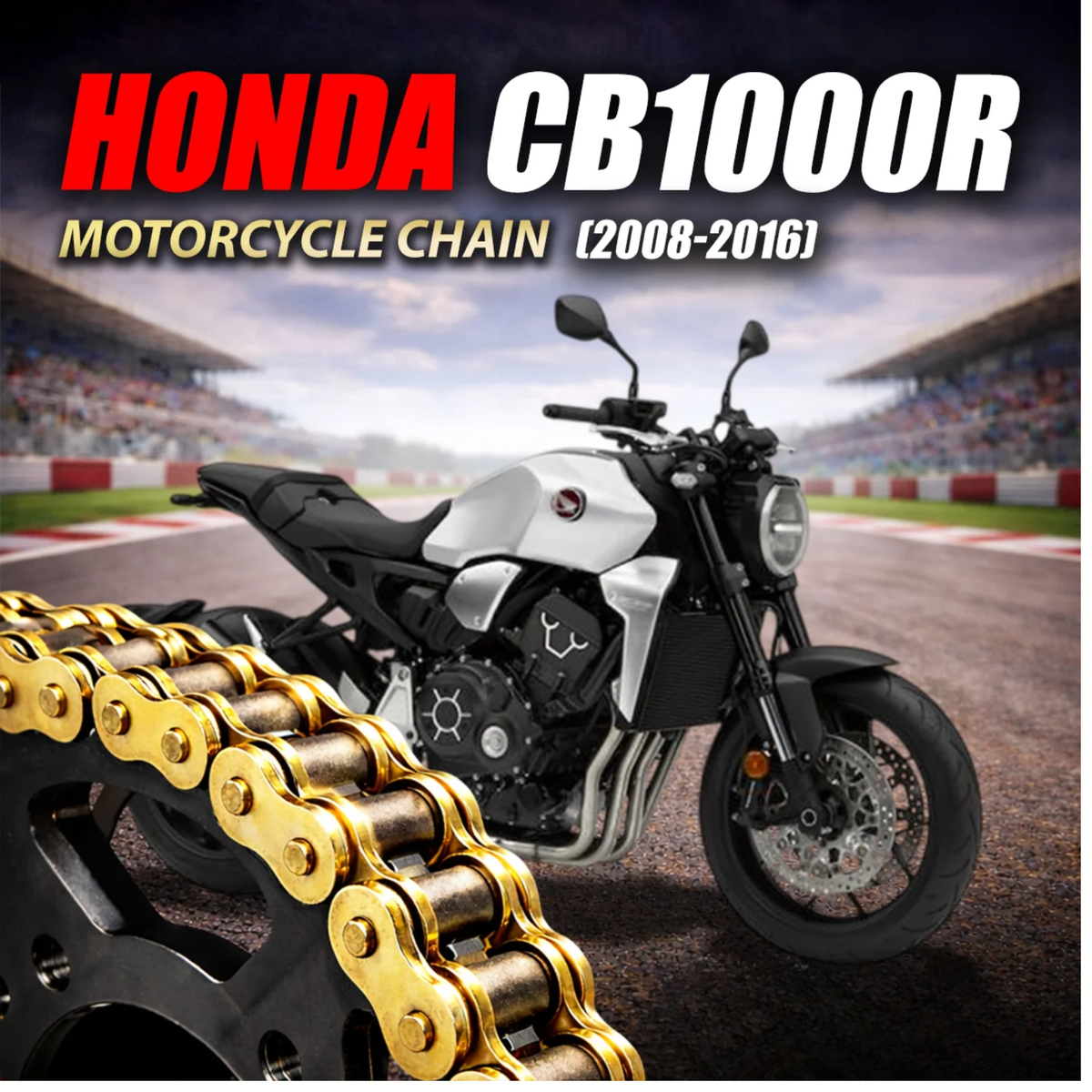 Crank1 Honda CB 1000R (2008-2016) 530 Pitch ZVM-X 116L Chain - Gold
