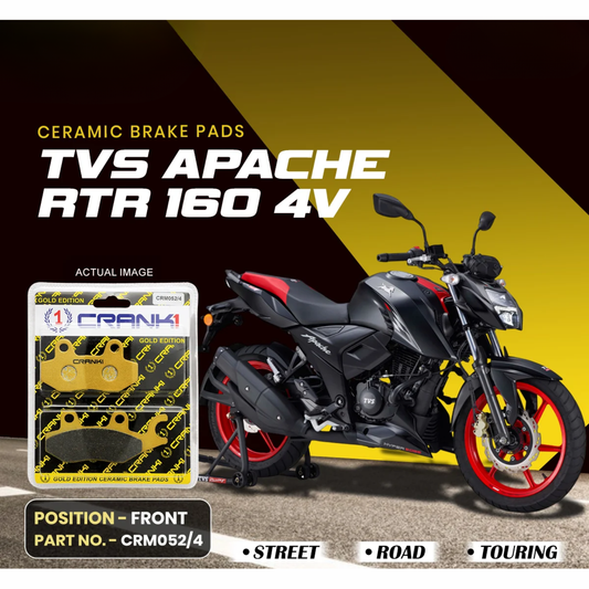 Crank1 TVS Apache RTR 160 4V Ceramic Brake Pads