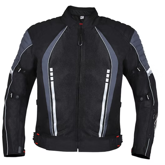 BBG Voyager Riding Jacket with Liner - Grey