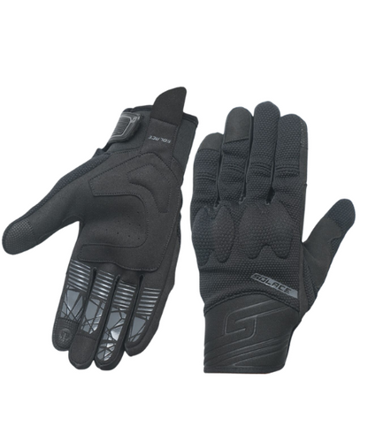 Solace X-Pro Motorcycle Riding Gloves - Black