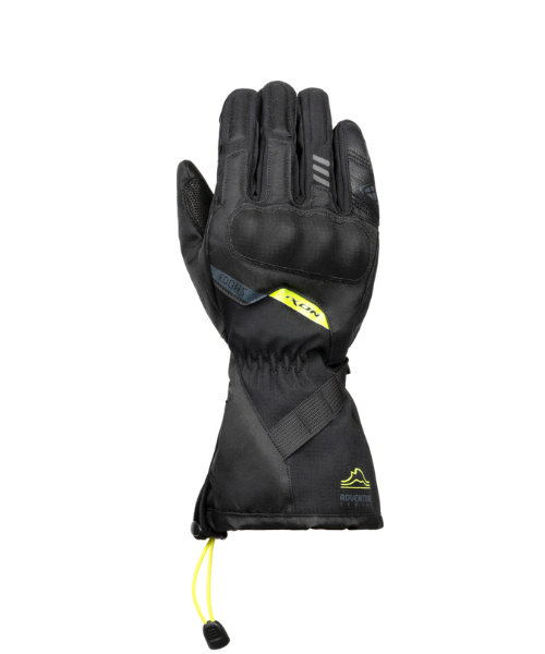 Ixon Pro Eddas Riding Gloves - Black Bright Yellow