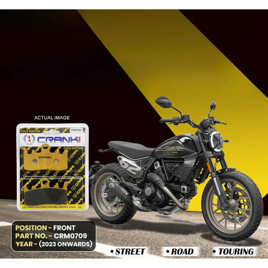 Crank1 Ceramic Brake Pads for Ducati Scrambler Full Throttle 800 (2023 Onwards)