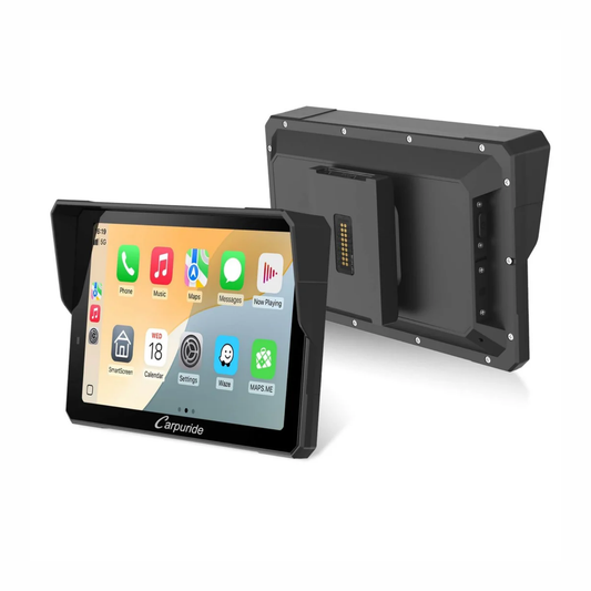 Carpuride W702BS BMW Motorcycle CarPlay with OEM Controller Integration