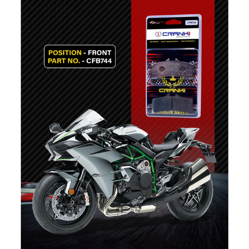 Crank1 Carbon Brake Pads for Kawasaki Ninja H2 (2015-2019)