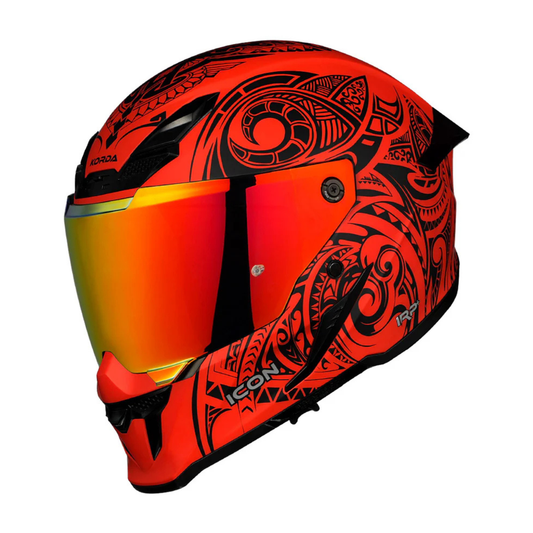 Korda Icon Maori Helmet - Matt Red