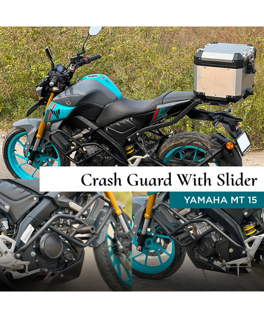 Zana Crash Guard with Slider Black for Yamaha MT 15 - ZI-8387