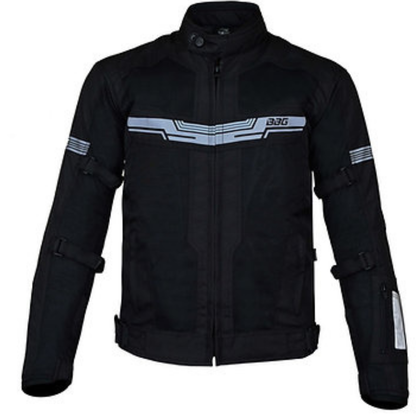 BBG Marshal Motorcycle Riding Jacket without Liner - Black