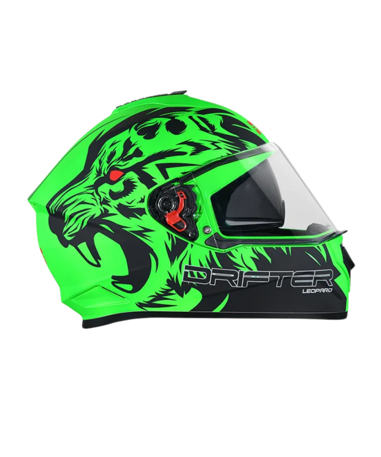 Studds Drifter D2 Leopard Decor Graphics Helmet - Matt Green Black N9