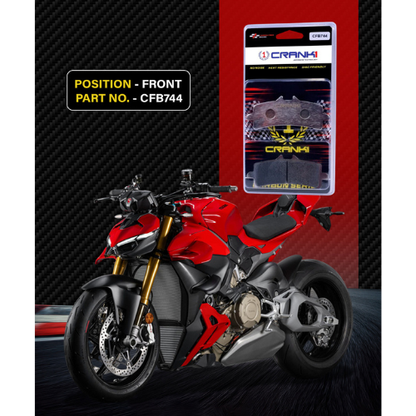 Crank1 Carbon Brake Pads for Ducati Streetfighter V4 (2020-2022)