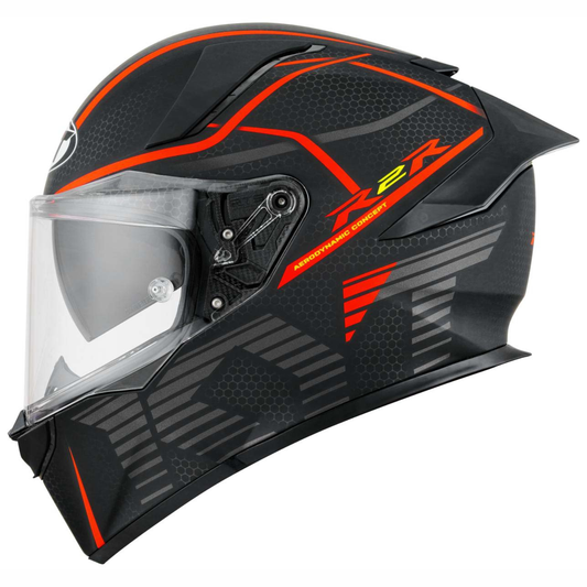 KYT R2R Pro Concept Helmet - Matt Black Red