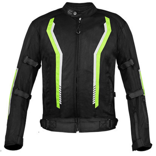 BBG Xplorer Riding Jacket with Rain Liner - Neon