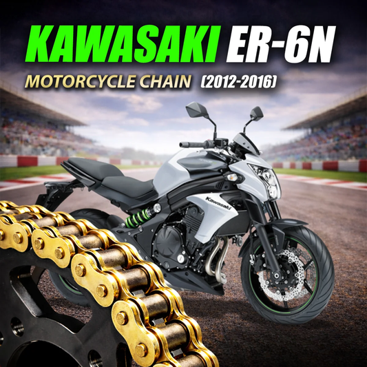 Crank1 Kawasaki ER6N (2012-2016) 520 Pitch ZVM-X 114L Chain - Gold
