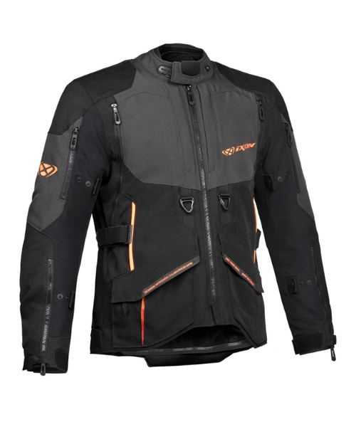 Ixon Ragnar Riding Jacket - Black Anthracite Orange