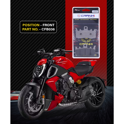 Crank1 Carbon Brake Pads for Ducati XDiavel (2016-2020)