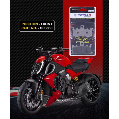 Crank1 Carbon Brake Pads for Ducati XDiavel (2016-2020)