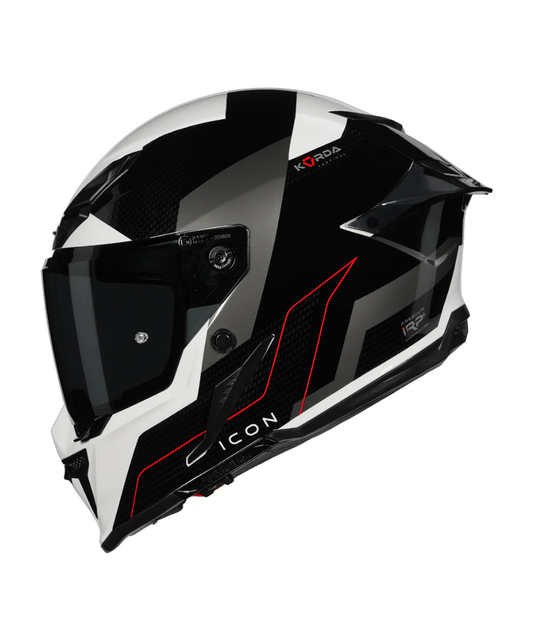 Korda Icon NYX Helmet - Gloss Black White