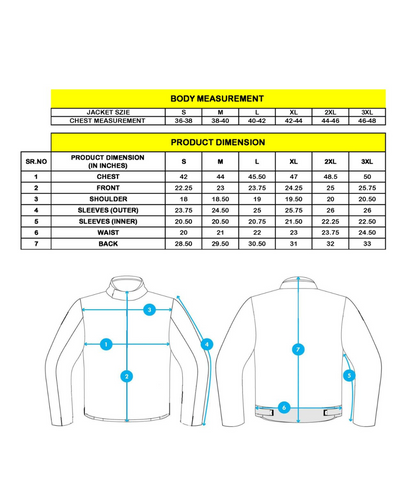 Bison ProGear Avatar V.2 Riding Jacket - Black Hi-Viz Orange
