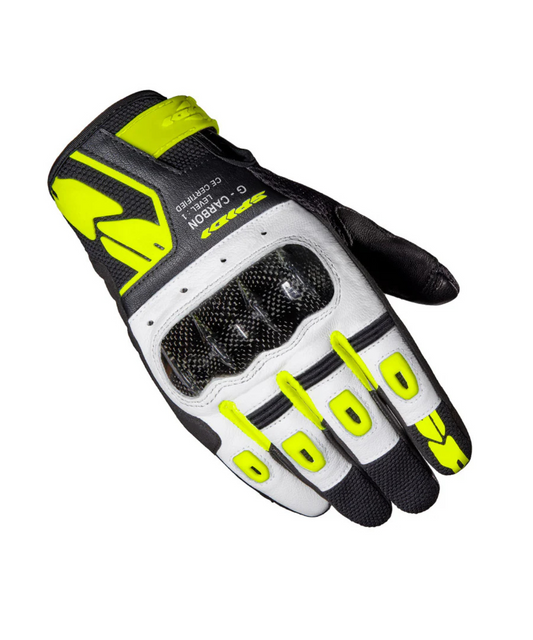 Spidi G Carbon Riding Gloves - Blake Fluo Yellow
