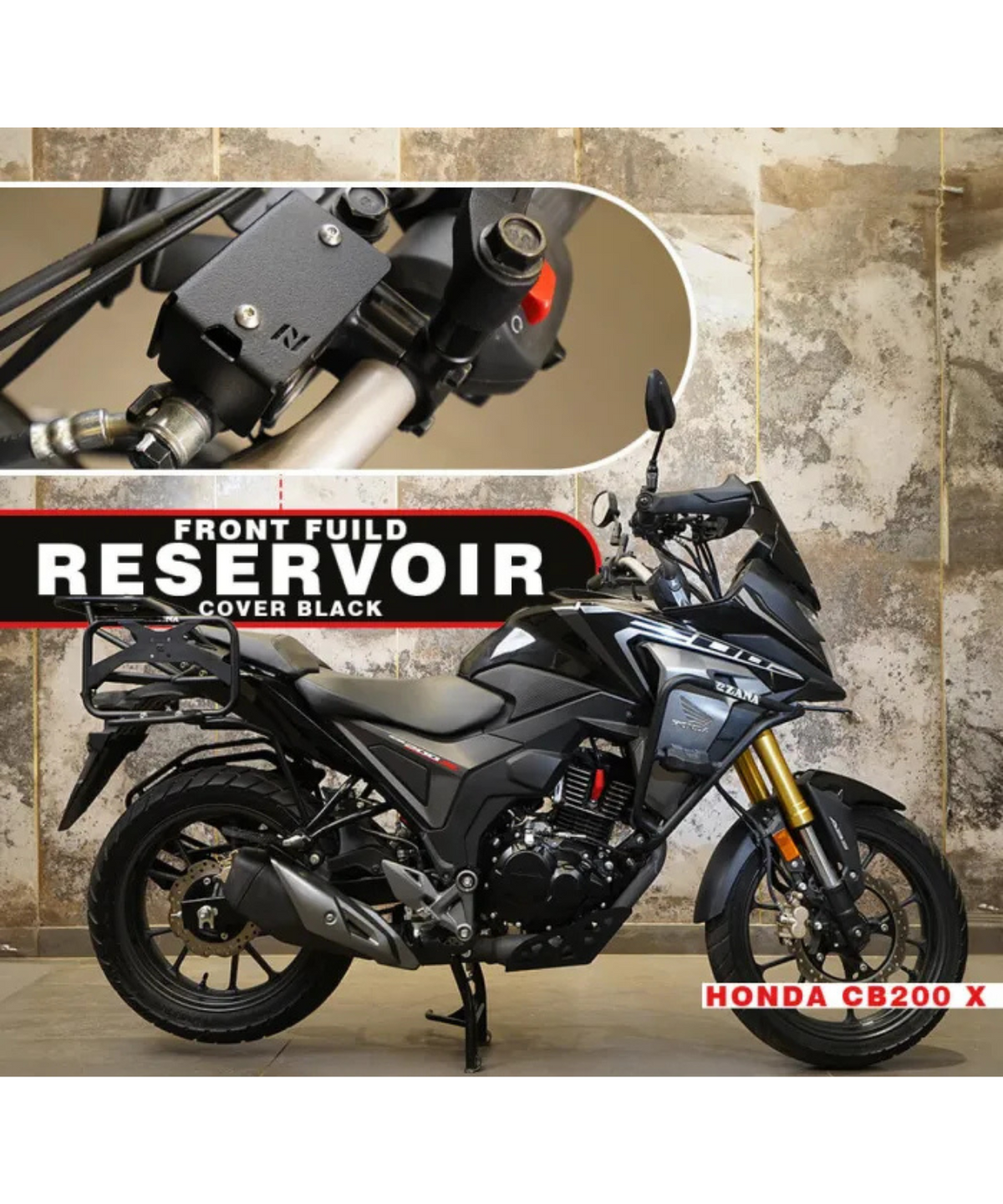 Zana Honda CB 200X Front Fluid Reservior Cover - ZI-8501 - Zana