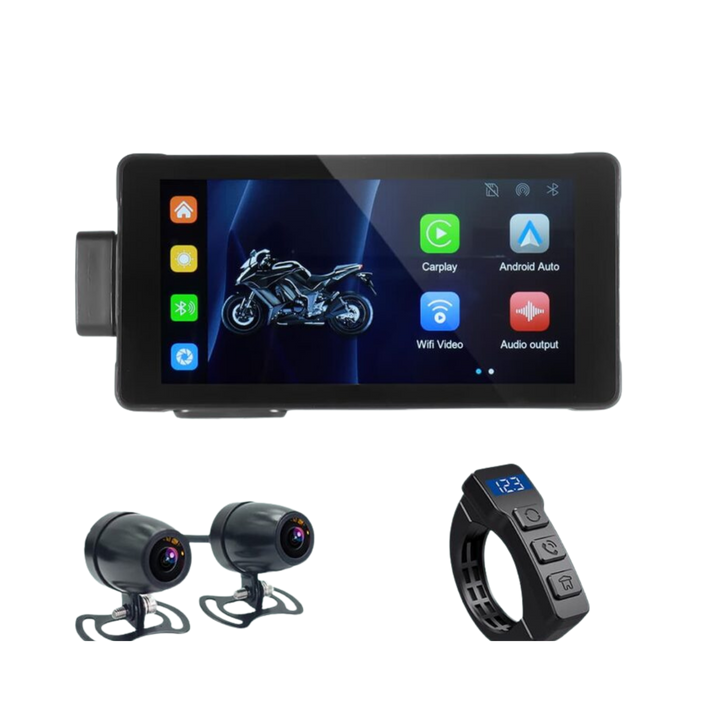 Buy Simtac M10D Motorcycle Navigation Screen 5.5 Inches with DVR Only ...