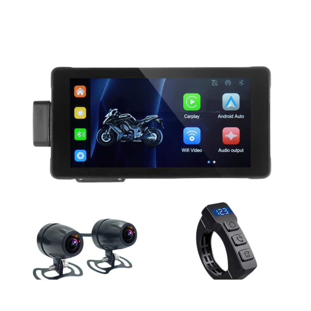 Buy Simtac M10D Motorcycle Navigation Screen 5.5 Inches with DVR Only ...