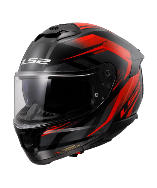 LS2 FF320 Stream II Evo Fury Helmet - Matt Black Red