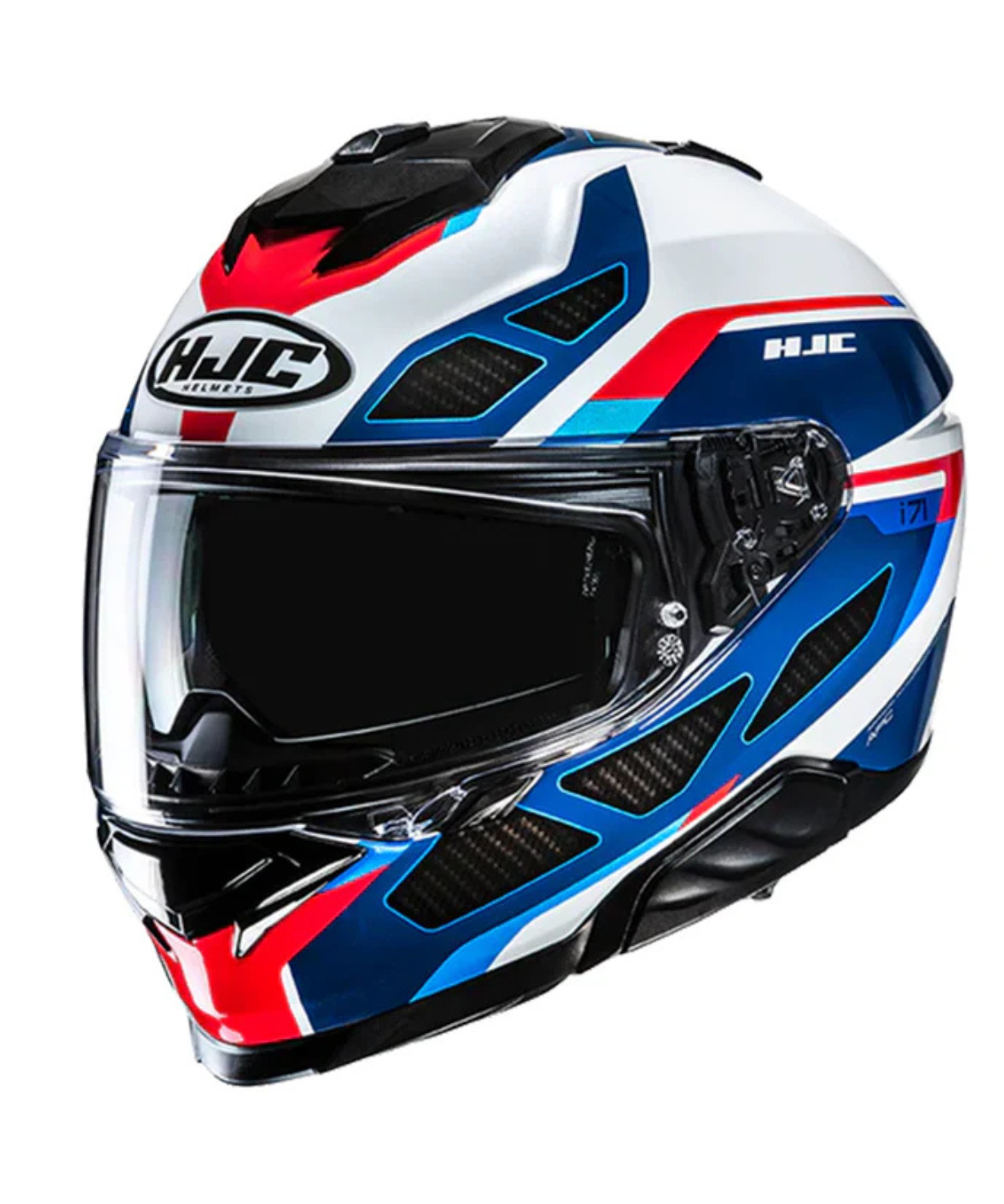 HJC I71 Zest MC21 Helmet - White Red Blue