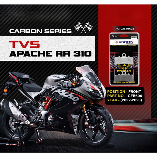 Crank1 Carbon Brake Pads for TVS Apache RR310 (2022-2023)