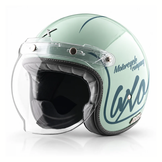 Axor Retro Jet Bygone Helmets - Gloss Mint Blue White - AXOR