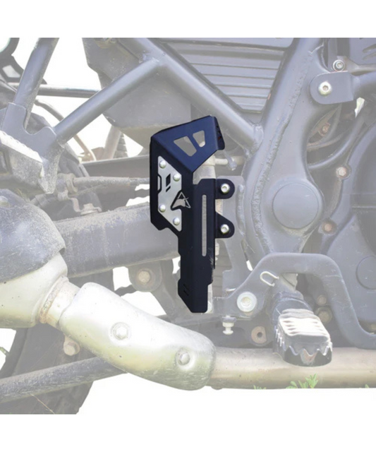 Auto Engina Master Cylinder Guard V.2.0 for Royal Enfield Himalayan 411 - Black-Silver