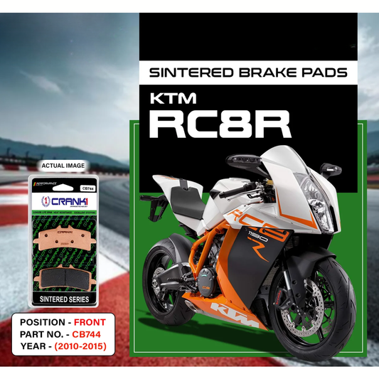Crank1 KTM RC8R (2010-2015) Fully Sintered H2 Series Brake Pads