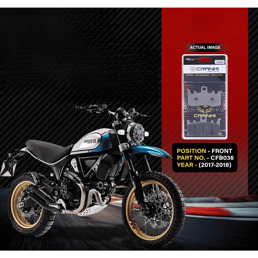 Crank1 Carbon Brake Pads for Ducati Desert Scrambler Sled 800 (2017-2018)