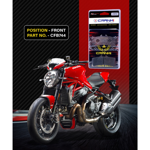 Crank1 Carbon Brake Pads for Ducati Monster 1200 (2017-2018)