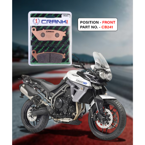 Crank1 Fully Sintered H2 Series Brake Pads for Triumph Tiger 800 XR & XRX (2015-2018)