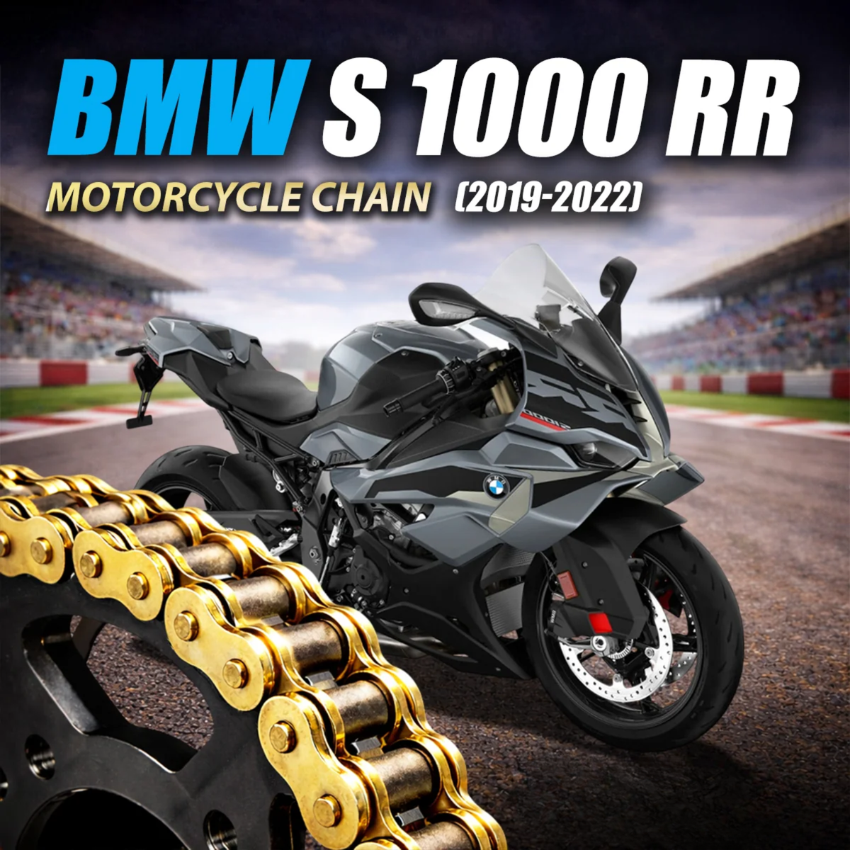 Crank1 BMW S 1000 RR (2019-2022) 525 Pitch ZVM-X 120L Chain - Gold