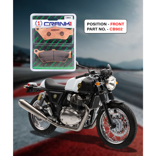 Crank1 Royal Enfield Continental GT 650 (2018 Onwards) Sintered Brake Pads