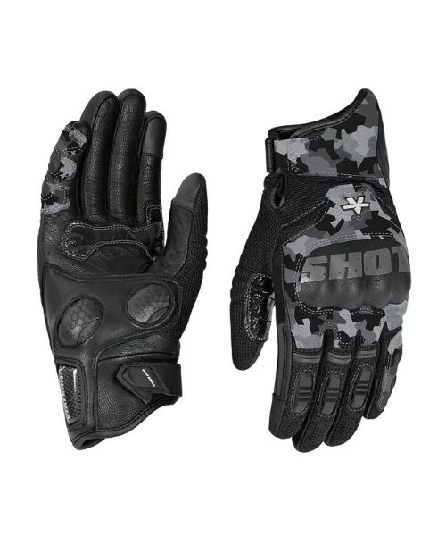 Viaterra Holeshot Pro Semi Gauntlet Hybrid Riding Gloves - Black Grey