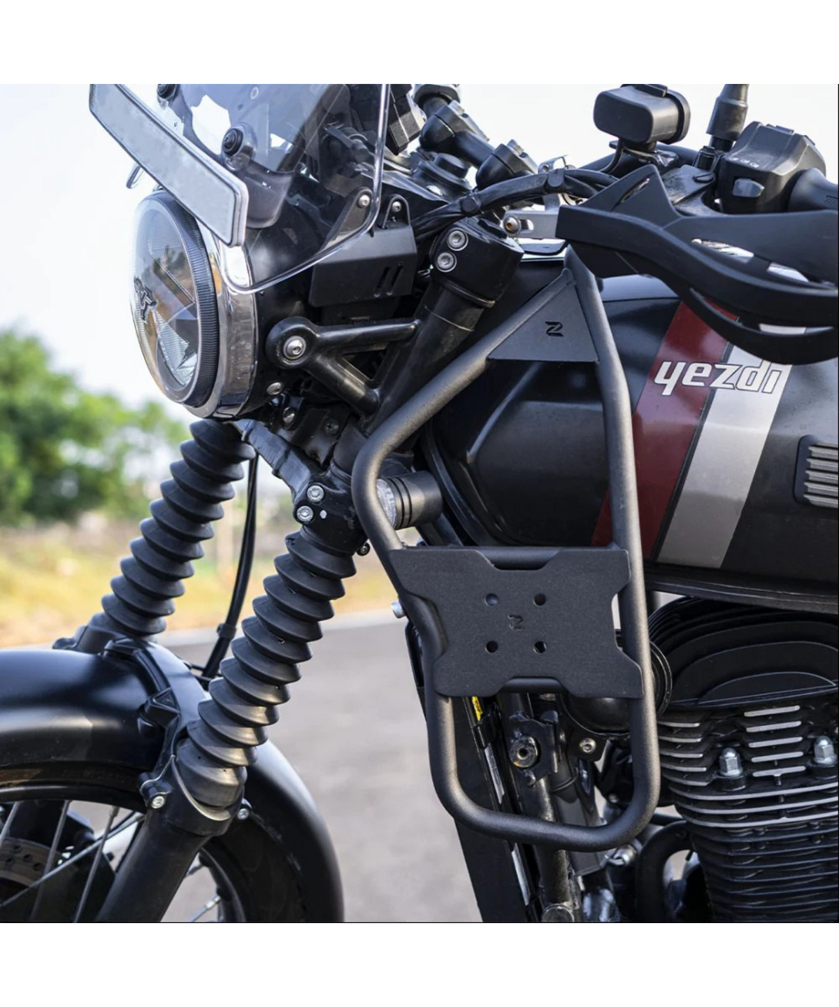 Zana Yezdi Adventure Tank Protection Guards and Jerry Can Holders - ZI-8184 - Zana