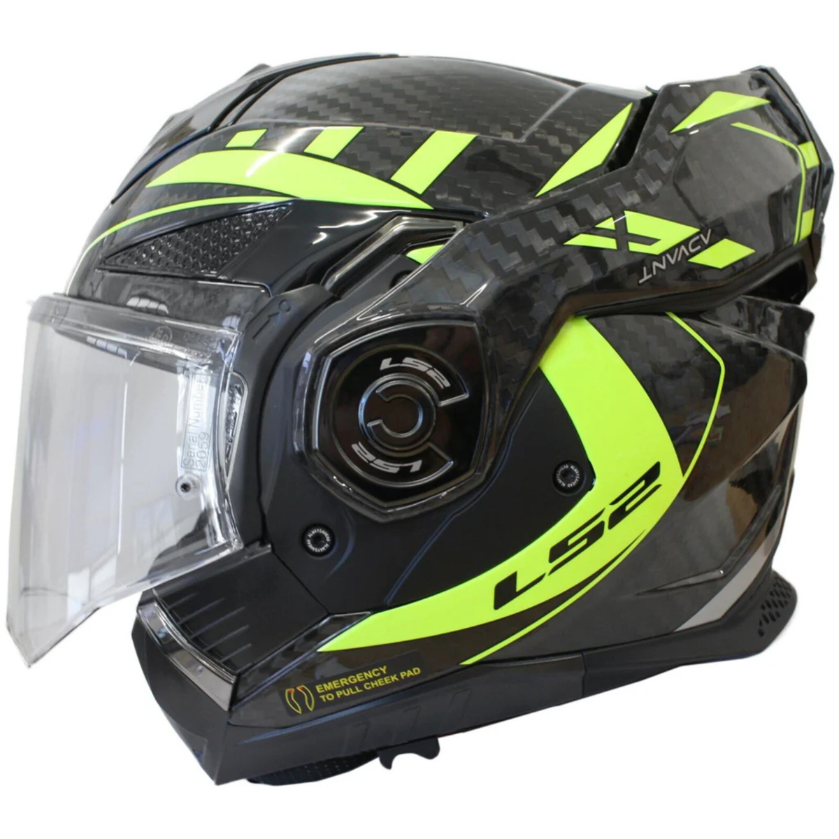 LS2 FF901 Advant X C Future Helmet (ECE 22.06) - Hi Viz Yellow - LS2