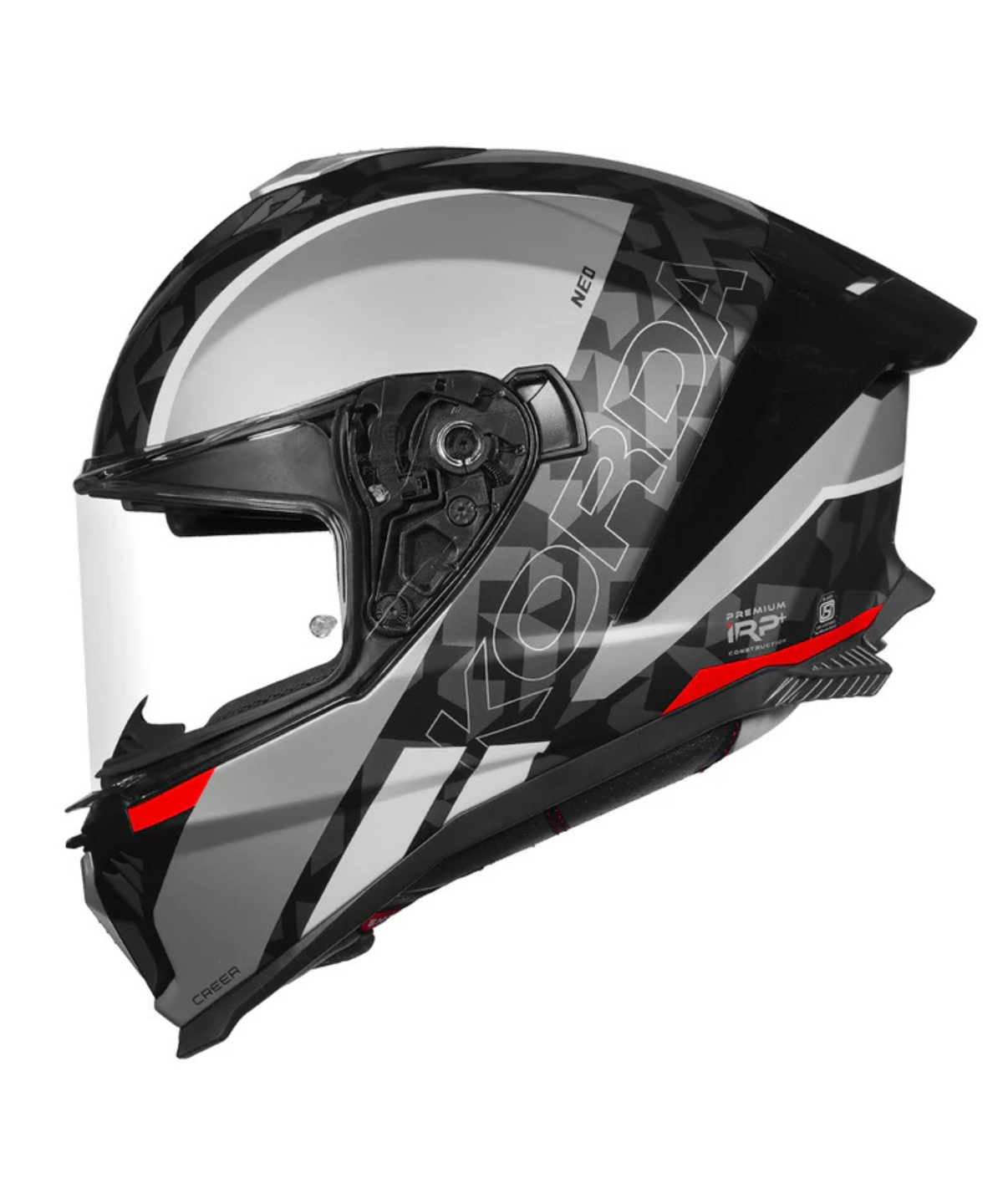 Korda Neo Creer Helmet - Matt Grey Red - Korda