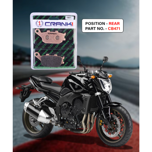Crank1 Fully Sintered H2 Series Brake Pads for Yamaha MT 09 (2017-2020)