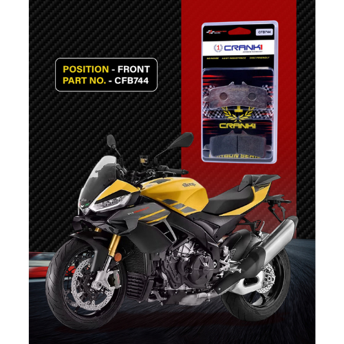 Crank1 Carbon Brake Pads for Aprilia Tuono V4 (2021 Onwards)